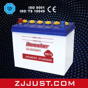 Dry Charged Battery Auto Car Battery Rechargeable Lead Acid Battery (NS70)