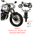 HANWAY MUSCLE 125 MUSCLE 150 Piezas de repuesto completas para motocicletas