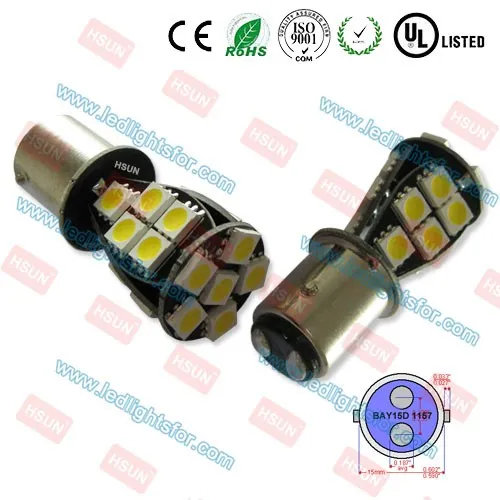 Factory price auto lamp BAY15D led P21/5W light 1157 5050 21SMD LED 12V light car led