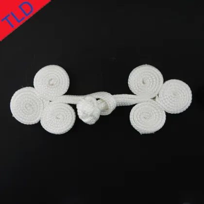 Elegant white chinese knot frog colsure buttons for cheongsam
