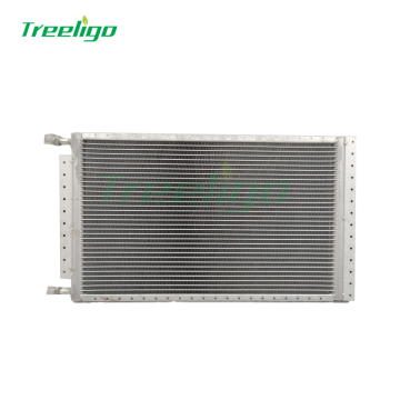 CNU628.6-355-25 Özelleştirilmiş klima evrensel kondenser 628.6x355x25mm araba kondansatörü