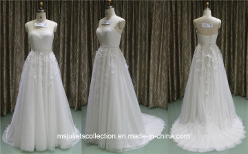 A-Line Strapless Princess Lace Tulle Wedding Dress (MJC1411-14)