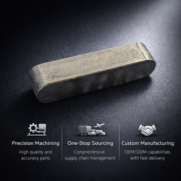 Chave paralela de pino de mola Chave de máquina com ombros