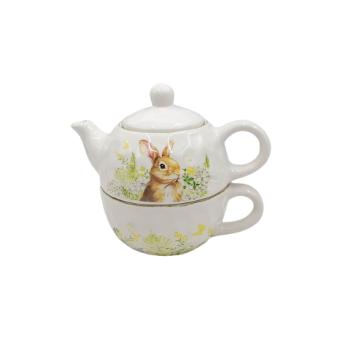 Chaleira coelhinho da páscoa