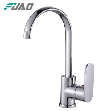 FUAO brass chrome kitchen faucet diverter valve