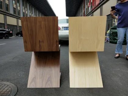 wooden Plywood Zig Zag Chair