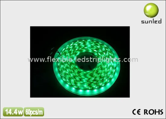 Green Rgb Smd Flexible Led Strip Lights 5050 / 3528