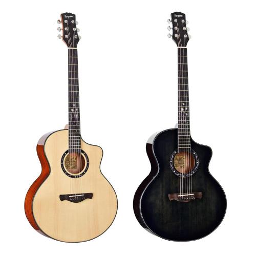 Acoustic Guitar Handmade solid top acoustic electric guitar Factory
