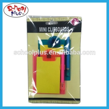 High quality plastic mini clipboard with pencil