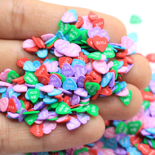 Supply 500g Heart Love Polymer Clay Slices About 5*6mm Diy Nail Art Decoration Accessories Jewelry Ornament Store