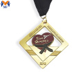 कस्टम तामचीनी गोल्ड प्लेटिंग डिजाइन अपने स्वयं के पदक