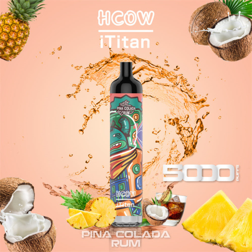 HCOW Ititan 5000Puffs Перезаряжаемая одноразовая ручка Vape Pod