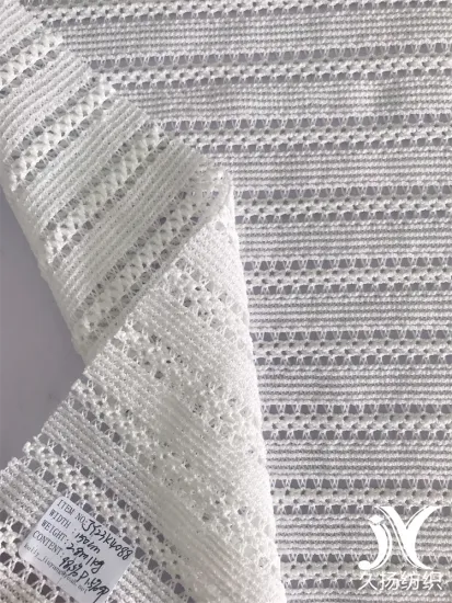 100% Polyester Stretch Crochet Cover-up Fabrics