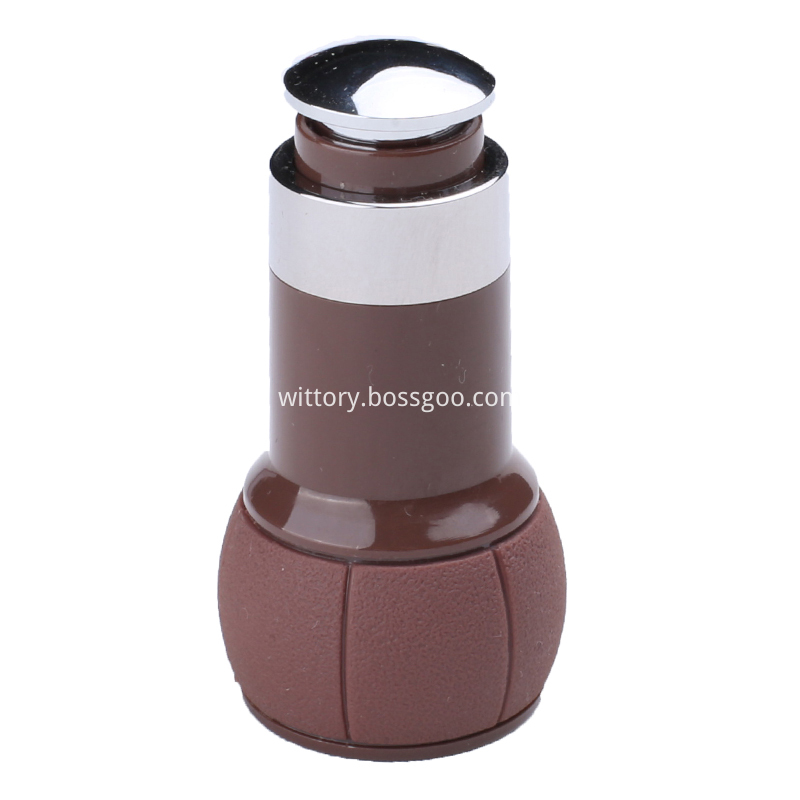 Brown leather grain dual USB car charger