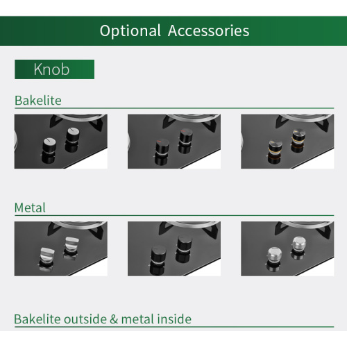 Tabela de mesa de mesa digital queimador de gás da cabeça de gás