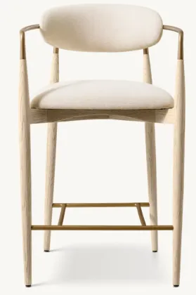 Modern Design Bar Chair with Curved Backrest