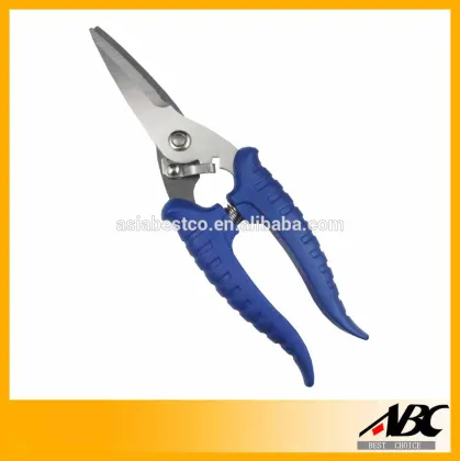 High Quality Plastic Handle Power Garden Scissors With Rope