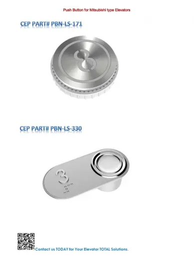 Push Button for Mitsubishi type Elevators