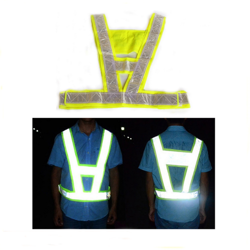 เสื้อสะท้อนความปลอดภัยแบบสะท้อนแสง Breathable XXL สำหรับการวิ่ง