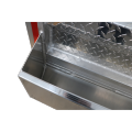 Aluminyo toolbox diamante plated cab headache rack
