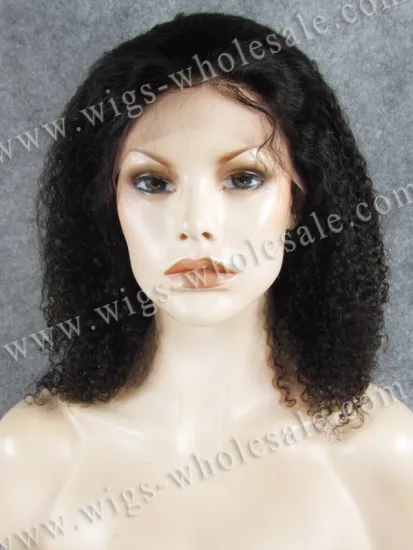 Short Curly Indian Remy Human Hair Lace Front Wigs with stretch drag queen a