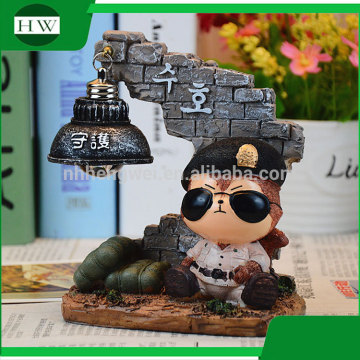 resin decorative mini cartoon battery animal led night lamp light