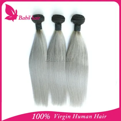 top selling raw russian grey remy hair extensions
