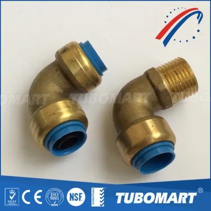 lead free brass sharkbite elbow push fit fittings for pex pipe