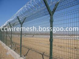 Razor barbed wire fencing