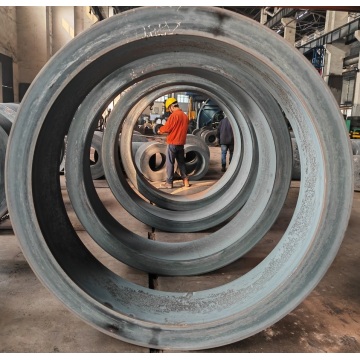 Rolled and forged ring
