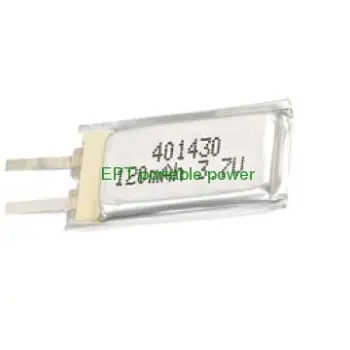 401430 3.7V 120mah Lipo, Li Polymer rechargeable battery