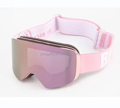 Customized Sports Snow Glasses: Snowboard Goggles with Elastic Straps and Ski Goggles