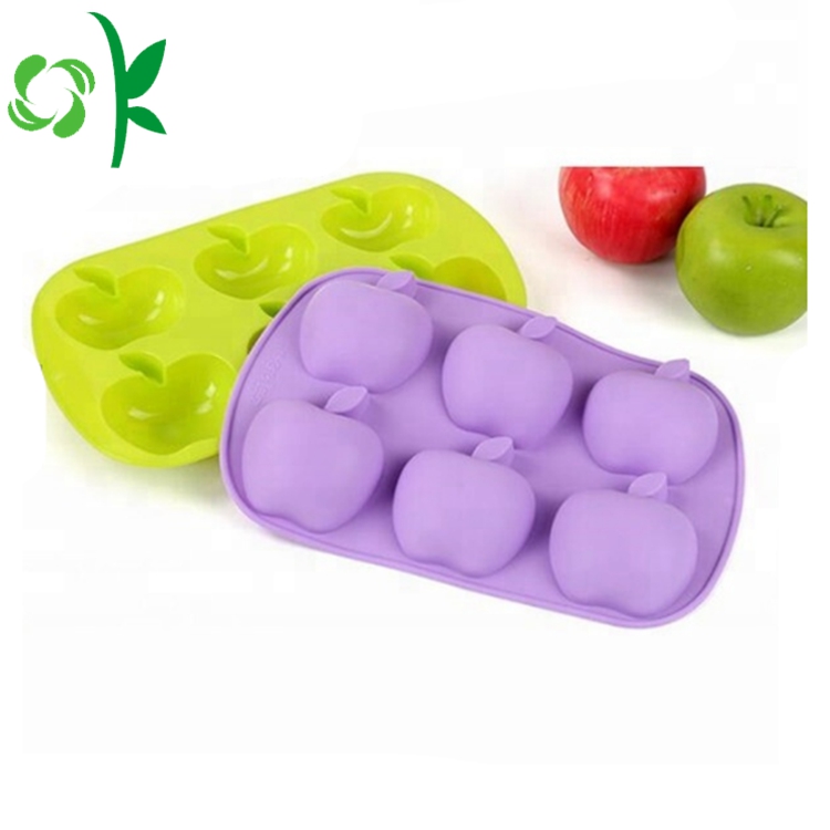 Apple Shape Cake Mold Funny Silicone 6Cavity Mold