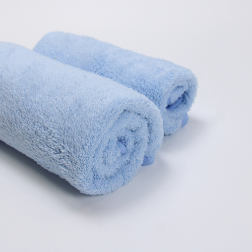 Microfiber absorbent coral fleece dry hair bath towel