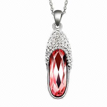 Fashion Necklace with Swarovski Crystal, Available in 4 Colors
