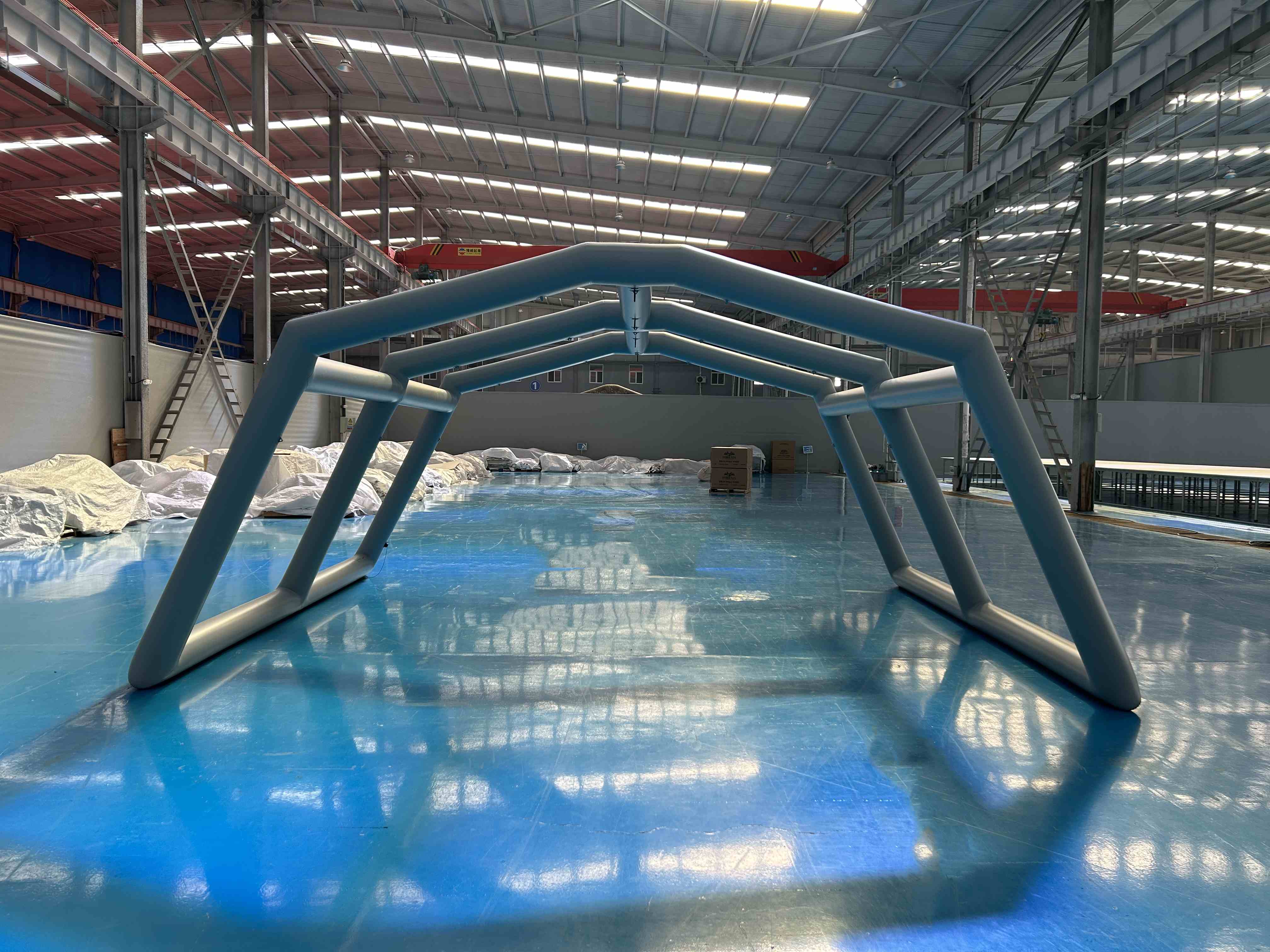 inflatable frame for tent.