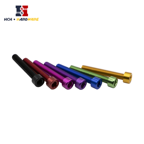 Hexagon Socket Color Oxidized Cylindrical Screws Aluminum, High Quality ...