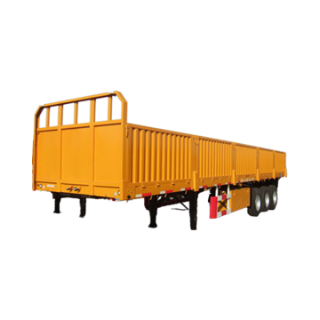 60 Tonnen 3-Achsen-Halbscheizer mit Drop Side Wall-Zaun Cargo Transport Lastwagen Anhänger