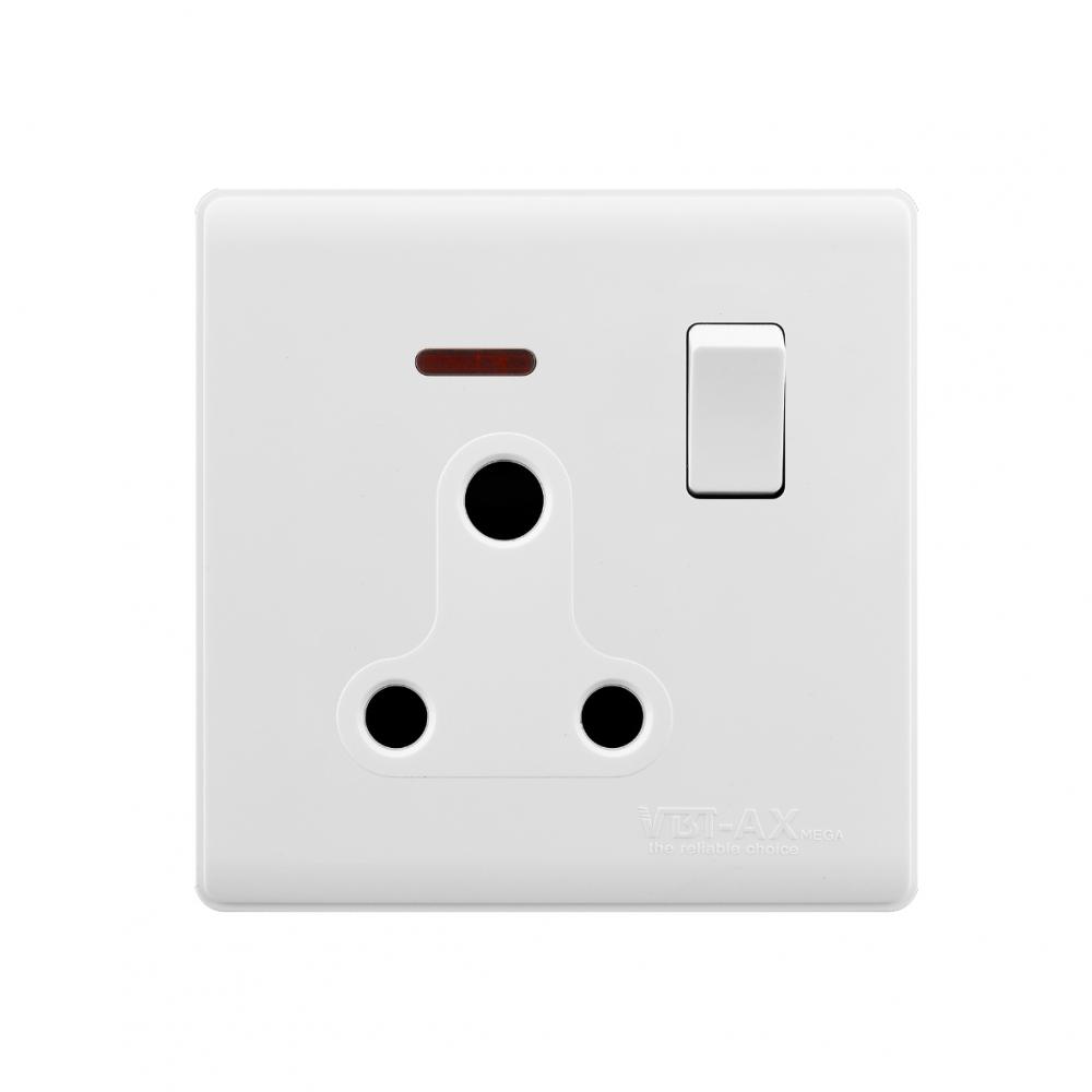 AX Series 1 Gang 15A Switched Socket