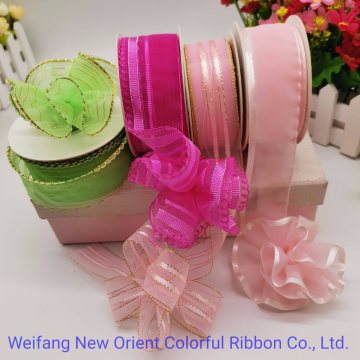 Manufacture High Quality Good Color Pull String Ribbon for Bow/Ribbon Flowers