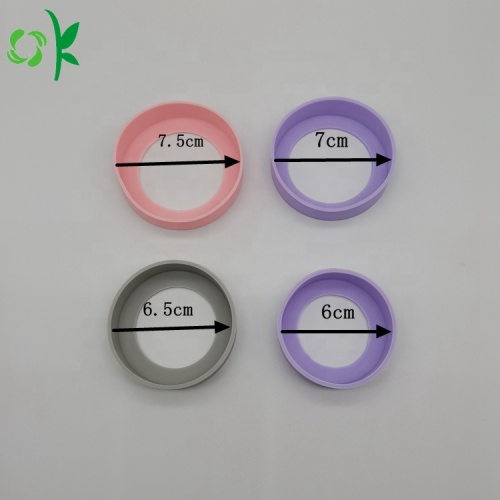 여러 크기의 실리콘 물병 슬리브