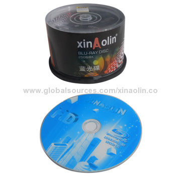 25GB Blu-ray Discs with ISSM Code/OLODE Disc Format, 6-8x Recording Speed