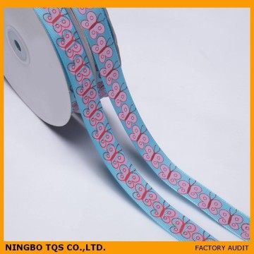 3/4 Inch Iris Printed Grosgrain Ribbon