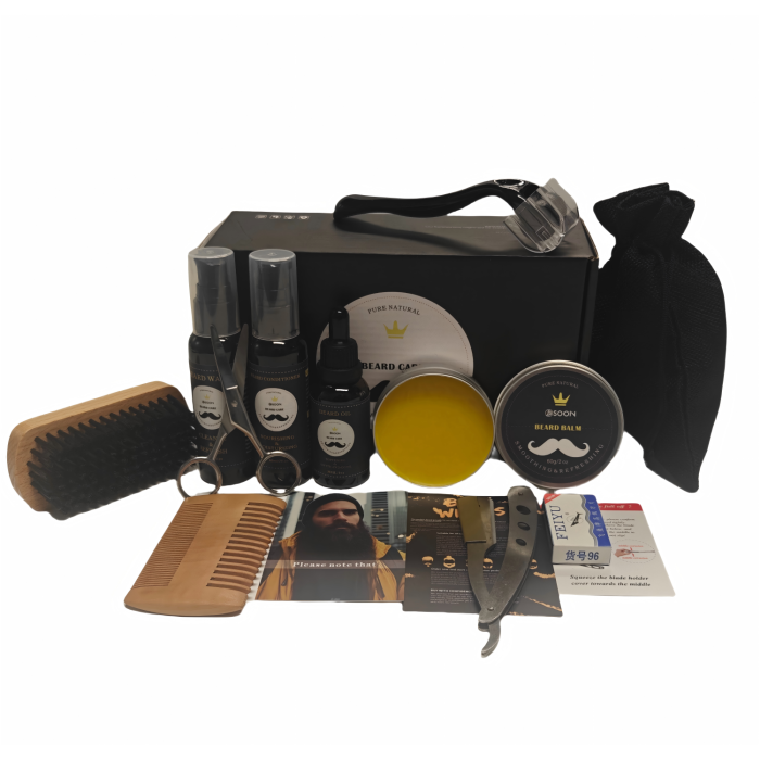 11 piezas de juego Beard Kit regalo