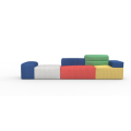 Color-Blocking Office Block Color Matching Sofa Imaginative Creative Play Sofa