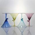 Martini glass cocktail glasses set with unique stem