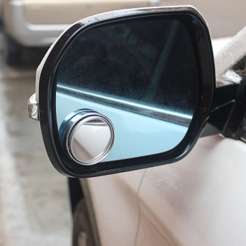 2 Inch Silver Round Adjustable Car Convex Blind Spot Rear View Mirror