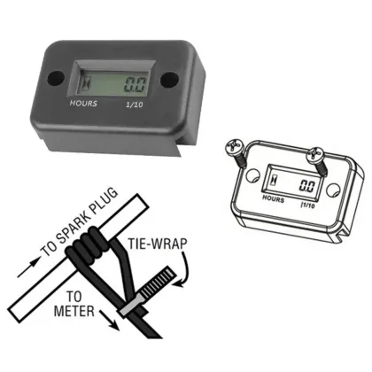 Portable Digital Tach Hour Meter for Gasoline Engines