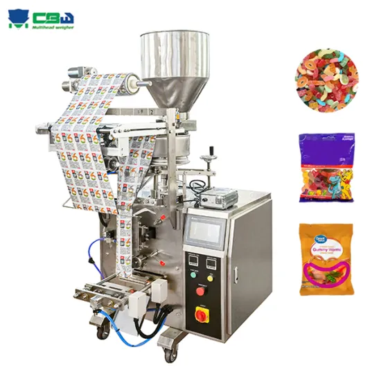 Vertical Sealing Packaging Machine for Fully Automatic Pellet Chocolate Soft Sweet Gummy Candy Bean Packing