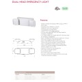 Twin Head Emergency Led Light TWIN head emergency light for Min. 90 minutes Factory